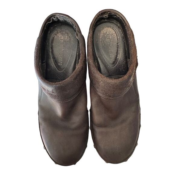 Merrell Luxe Wrap Chocolate Leather Studded Clog western Shoes size 8.5 - Picture 5 of 16